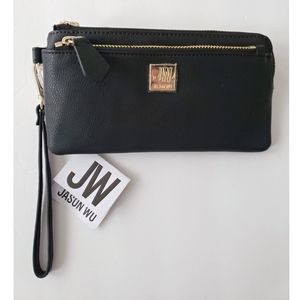 Jason Wu Double Zip Black Wallet